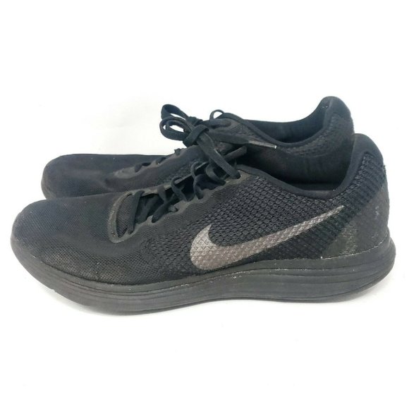 Nike Revolution 3 Mens Size 12 Triple Black - Picture 3 of 7
